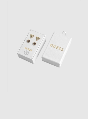 Logo Stud 2 Piece Earring Set