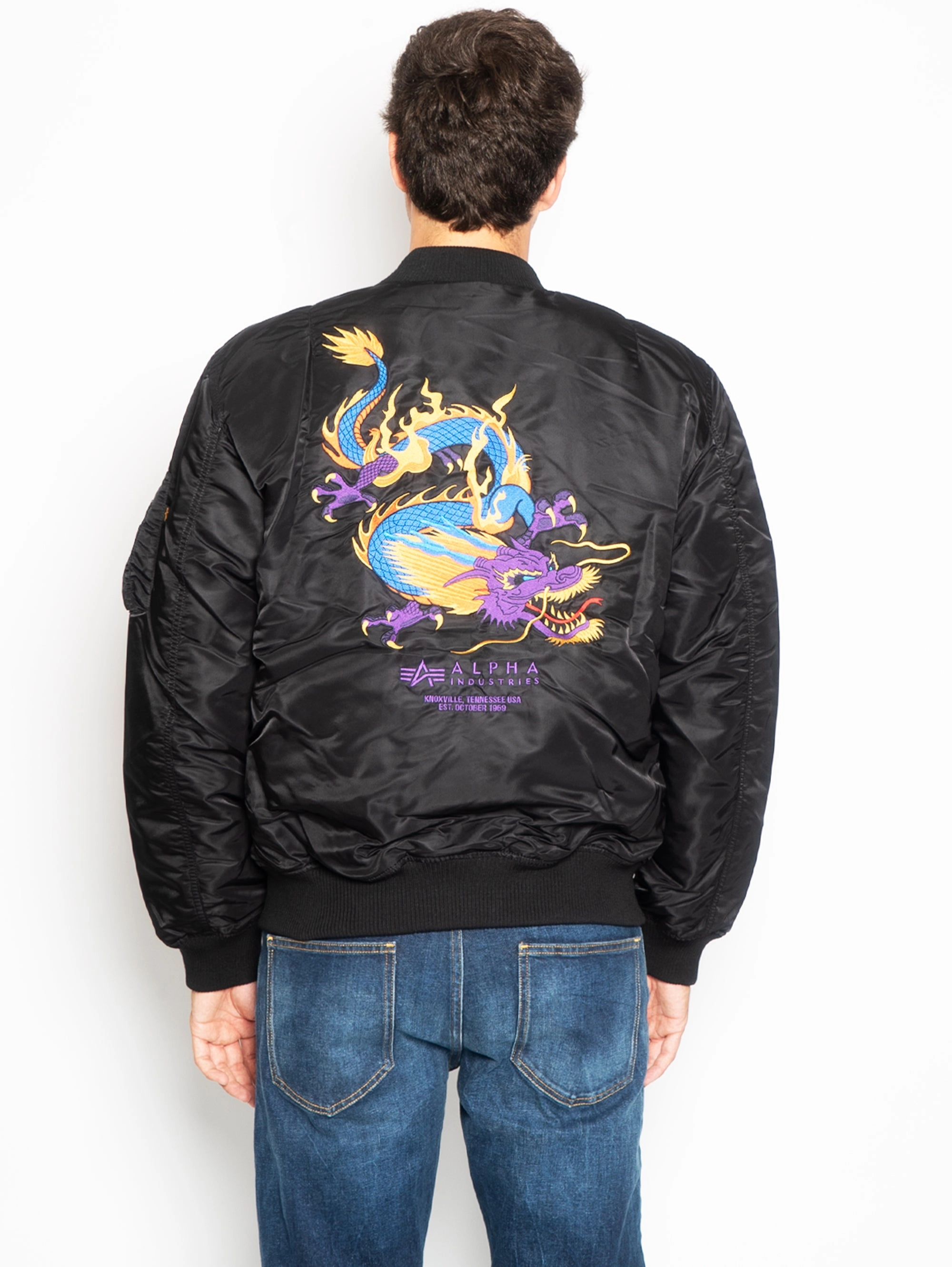 MA-1 Dragon Aviator Bomber Black
