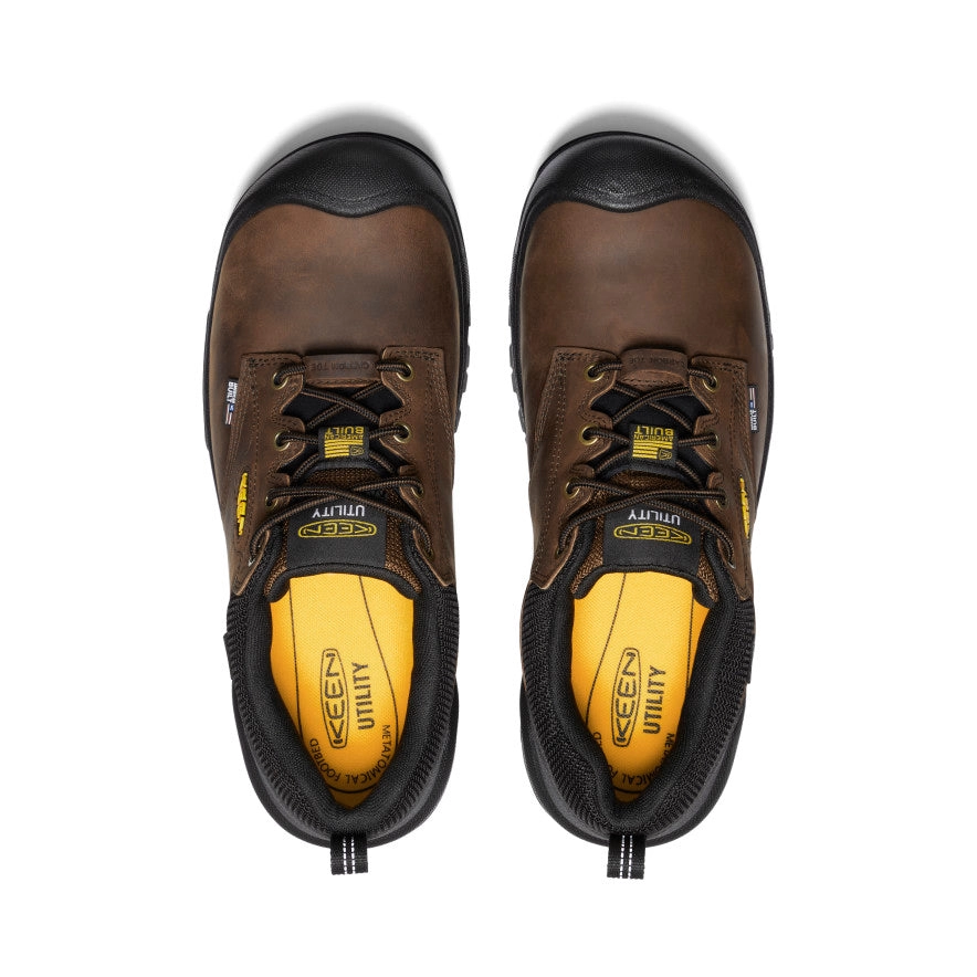 Men's Independence Oxford Waterproof Shoe (Carbon Toe)  |  Dark Earth/Black