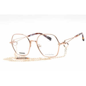 Missoni Women's Eyeglasses - Gold Copper Metal Geometric Full Rim Frame | MIS 0055 DDB