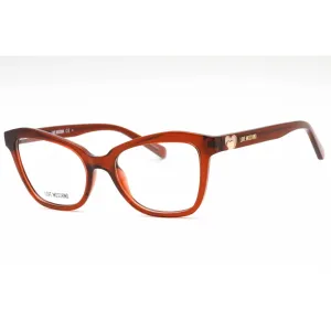 Moschino Love Women's Eyeglasses - Ochre Plastic Cat Eye Full Rim | MOL604 0FMP 00
