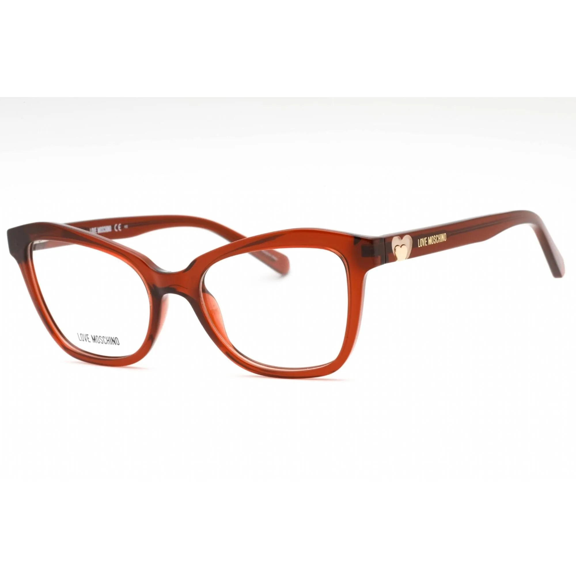 Moschino Love Women's Eyeglasses - Ochre Plastic Cat Eye Full Rim | MOL604 0FMP 00