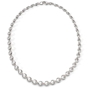 MRK The Twist Sterling Silver Petite Infinity Necklace