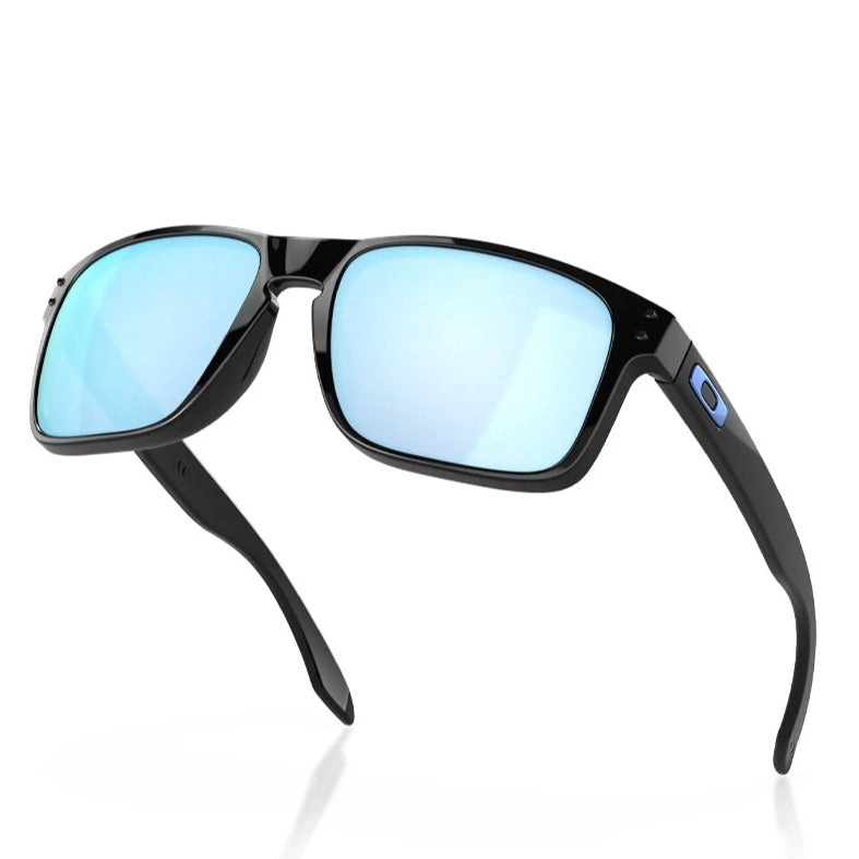 OAKLEY HOLBROOK POLISHED BLACK W/ PRIZM DEEP WATER POLARIZED