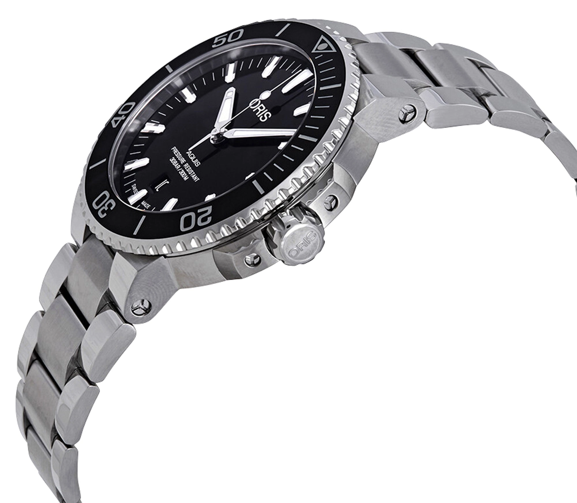 Oris Aquis Date Automatic Stainless Steel Black Dial Divers Mens Watch 733 7730 4134-07 8 24 05PEB