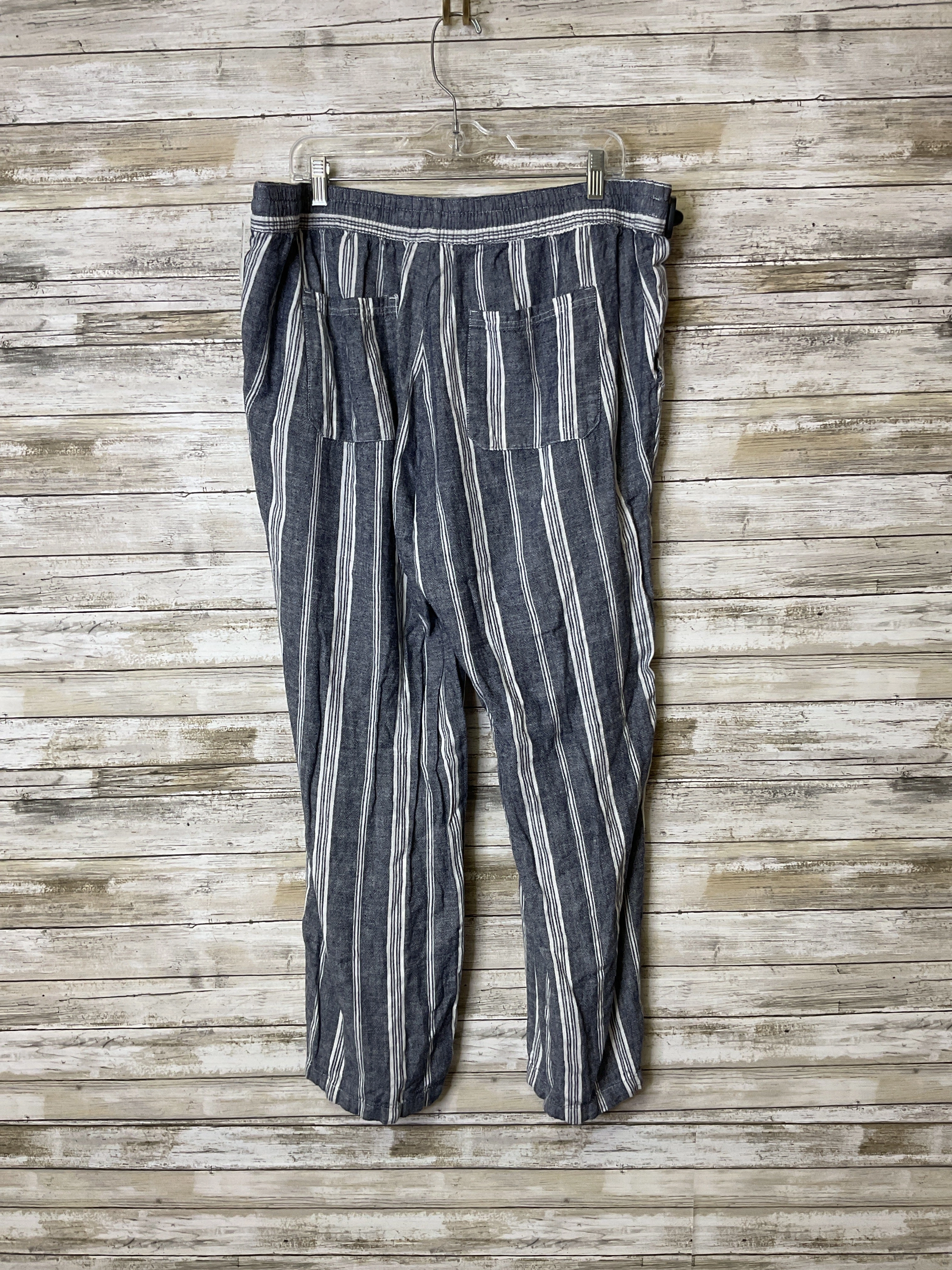 Pants Linen By Old Navy In Striped Pattern, Size:Xl