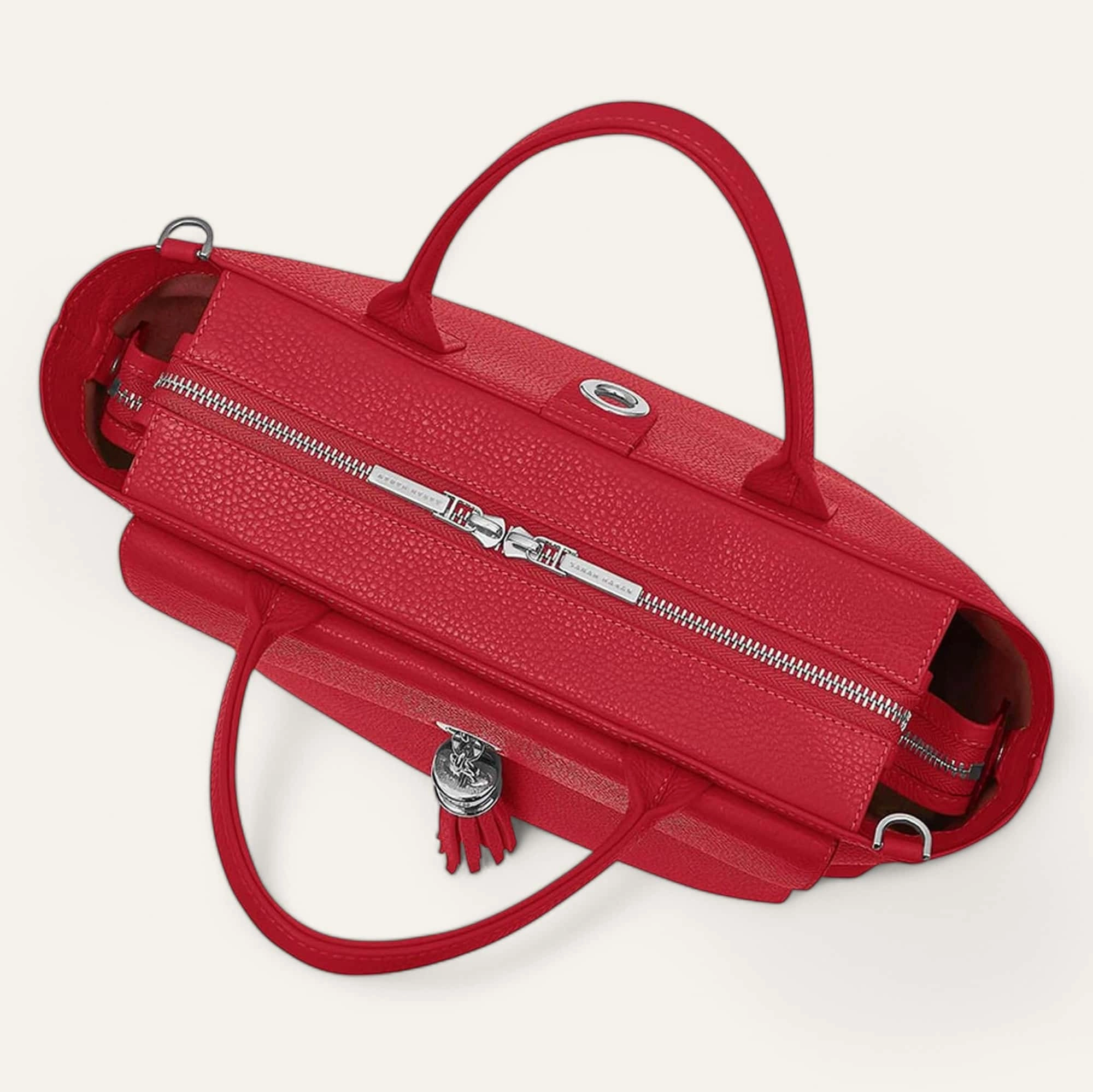 Poppy Backpack | Pillarbox Red with Silver hardware