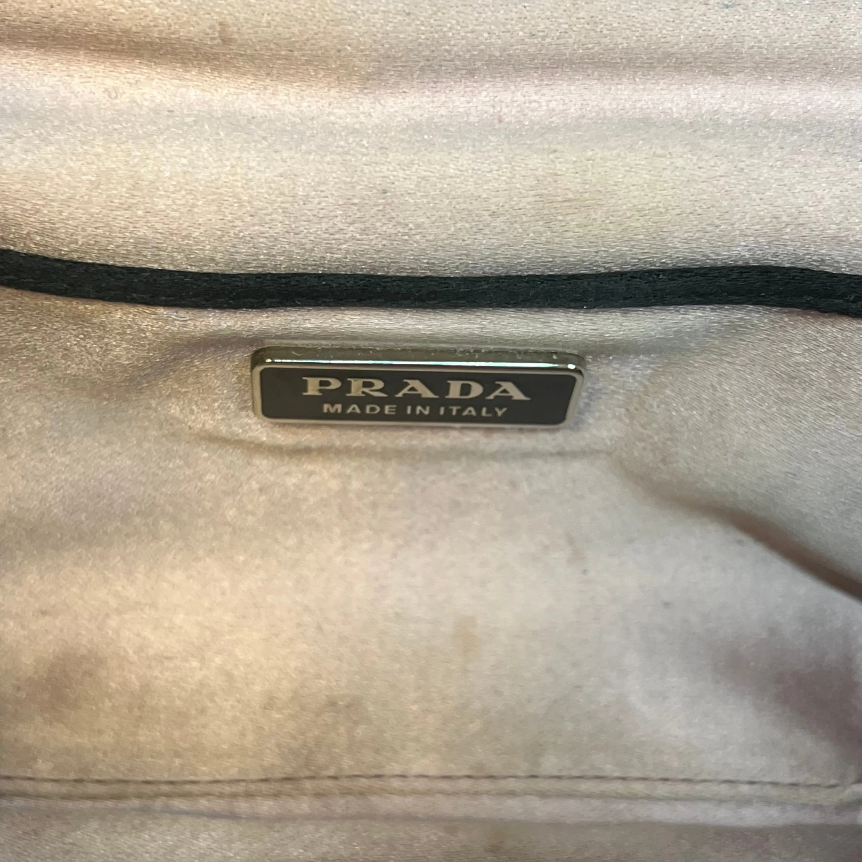 PRADA Crystal Satin Evening Clutch TS4009