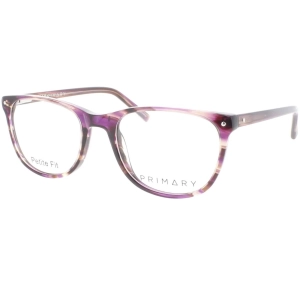Primary Women's Eyeglasses - Demo Lens Plastic Full Rim Pantos Frame | 1046 PURPLE