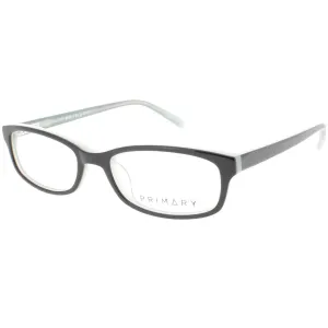 Primary Women's Eyeglasses - Demo Lens Plastic Rectangular Full Rim Frame | 1062 BLACK