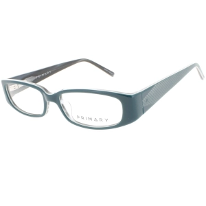 Primary Women's Eyeglasses - Demo Lens Plastic Rectangular Full Rim Frame | 1066 TEAL