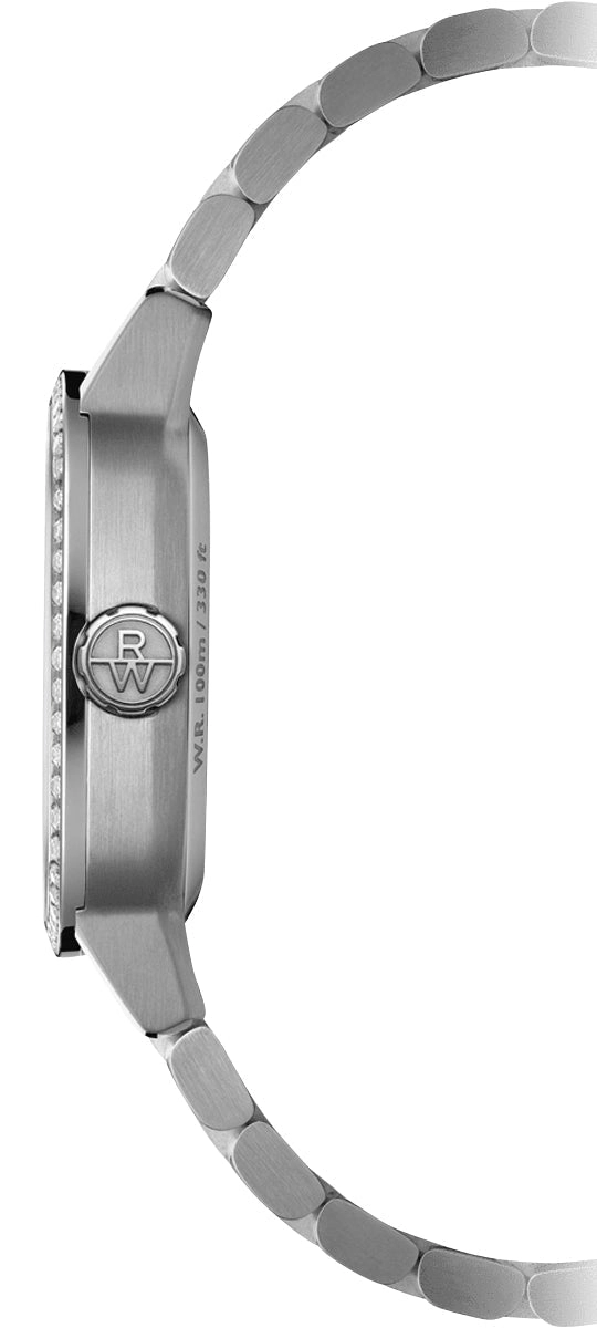 Raymond Weil Freelancer Automatic Stainless Steel Green Dial Date Diamonds Womens Watch 2490-STS-52051