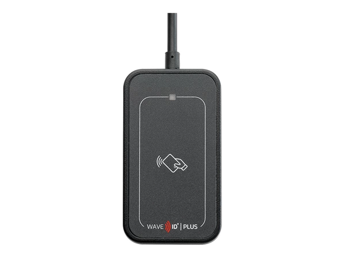 rf IDEAS WAVE ID Plus Mini V3 - RF proximity reader / SMART card reader - USB - 13.56 MHz - black, gray inlay RDR-80032BKU-V2