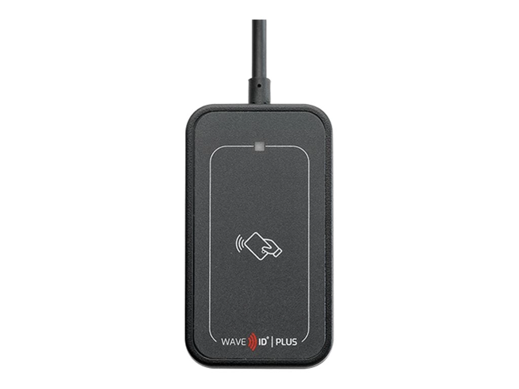 rf IDEAS WAVE ID Plus Mini V3 - RF proximity reader / SMART card reader - USB - 13.56 MHz - black, gray inlay RDR-80032BKU-V2
