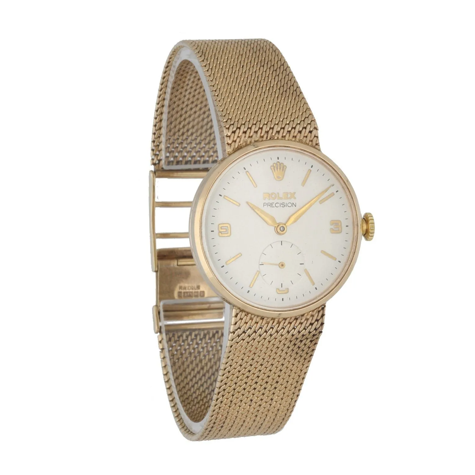 Rolex Vintage 12868 9K Yellow Gold Refinish Dial Men's Watch