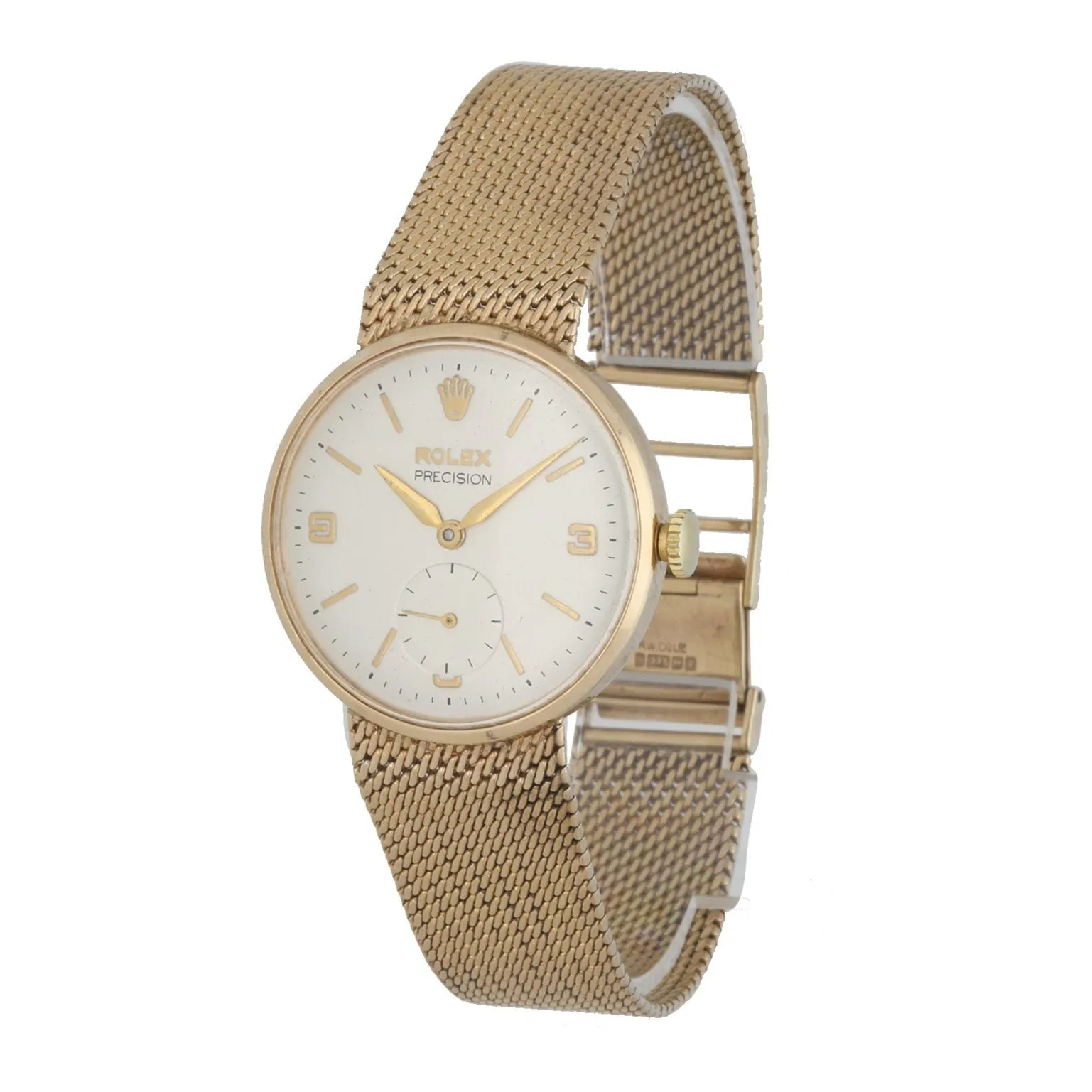 Rolex Vintage 12868 9K Yellow Gold Refinish Dial Men's Watch