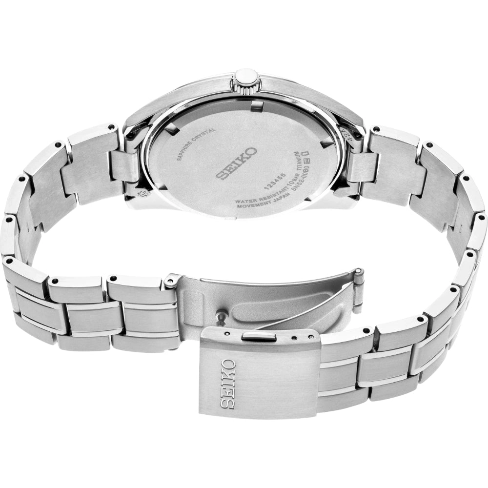 Seiko Essentials Collection Titanium Quartz Watch, SUR369