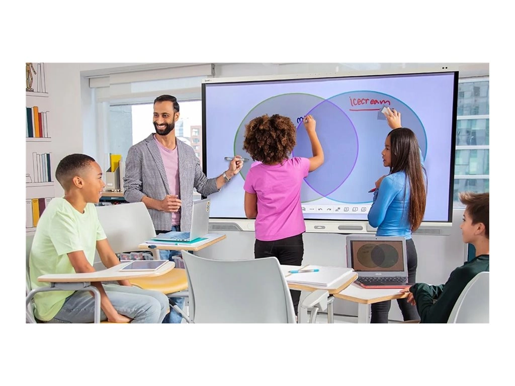 SMART Board RX286 - 86 Diagonal Class RX Series with iQ LED-backlit LCD display - interactive - with built-in interactive whiteboard RX286-7L