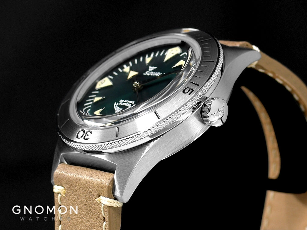 Super-Squale Big Arrows Green - Leather