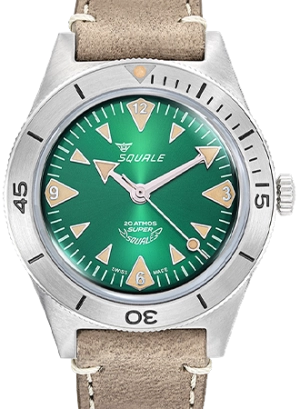 Super-Squale Big Arrows Green - Leather