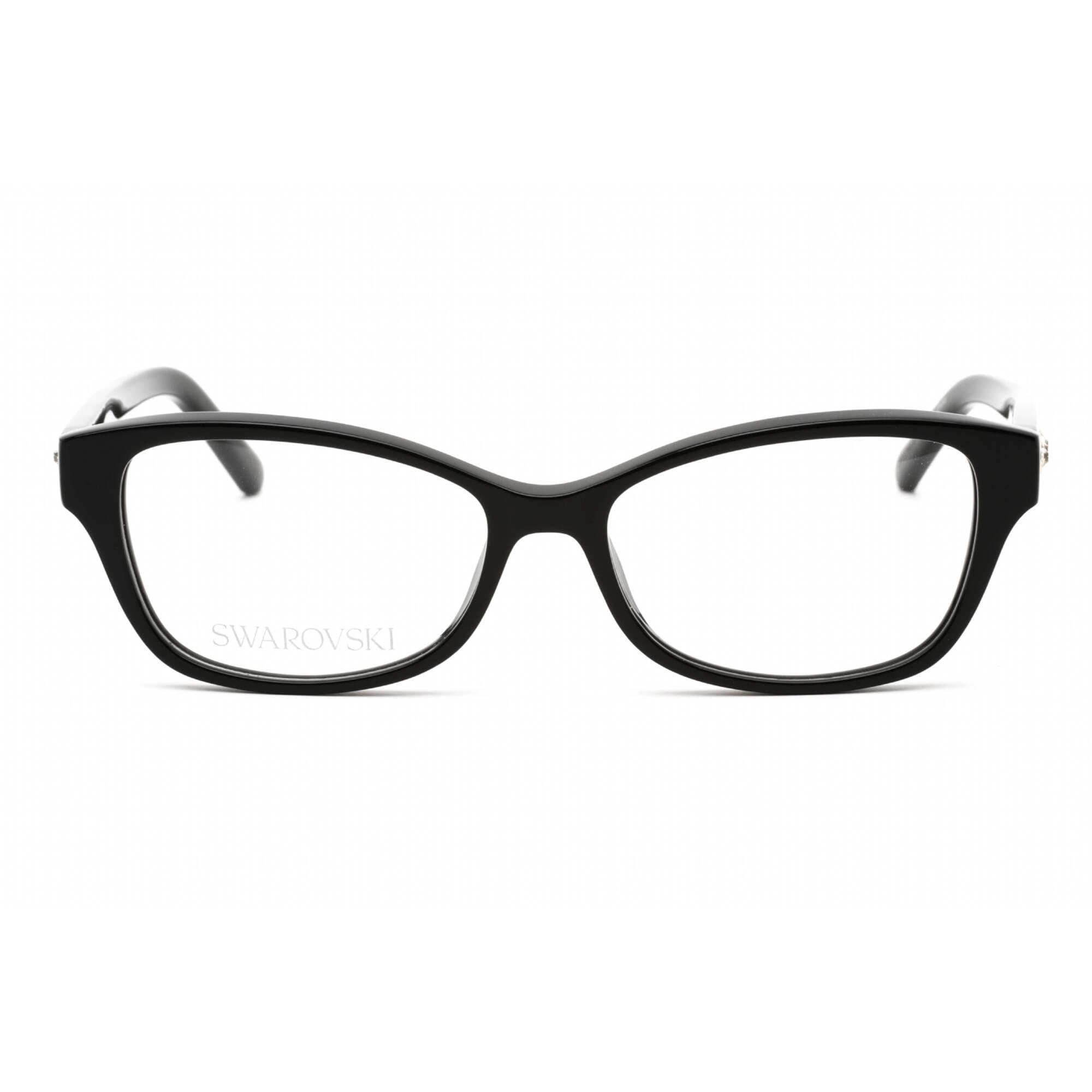 Swarovski Women's Eyeglasses - Full Rim Cat Eye Shiny Black Plastic Frame | SK5430 001