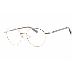 Swarovski Women's Eyeglasses - Full Rim Round Pale Gold Metal Frame | SK5424-H 032
