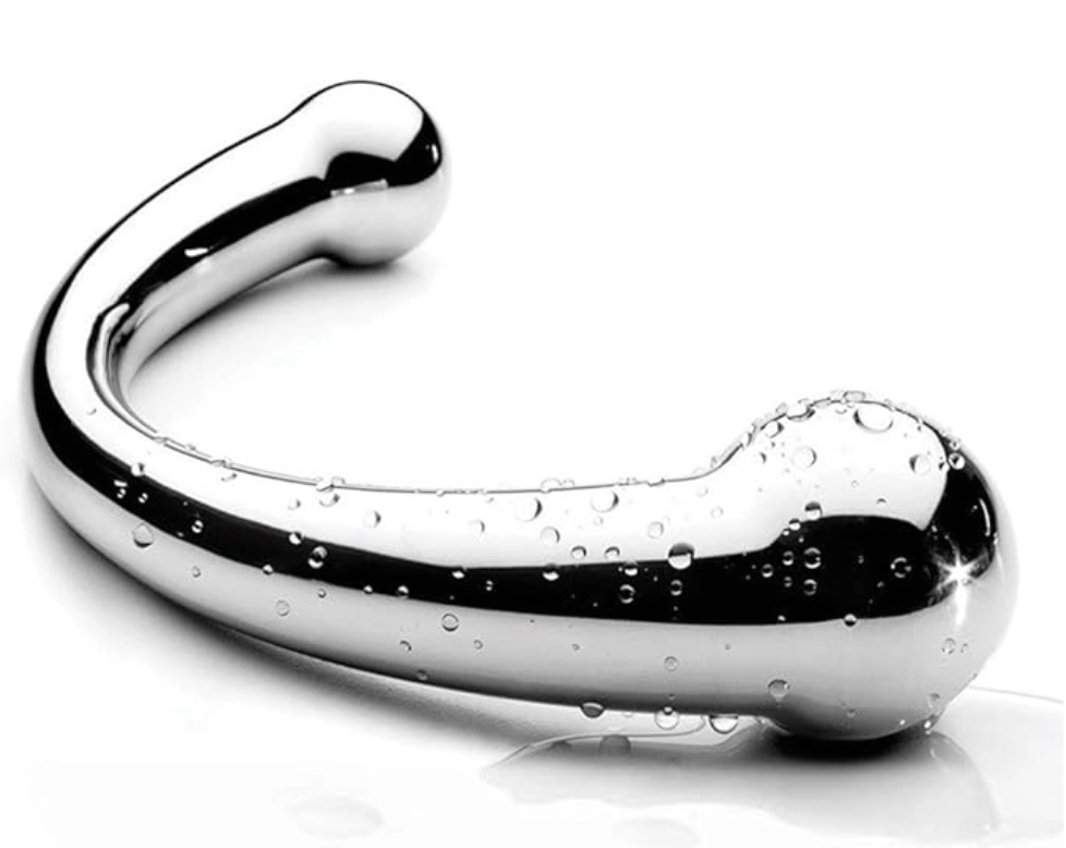THE DOUBLE ENDED STAINLESS STEEL ANAL HOOK WAND
