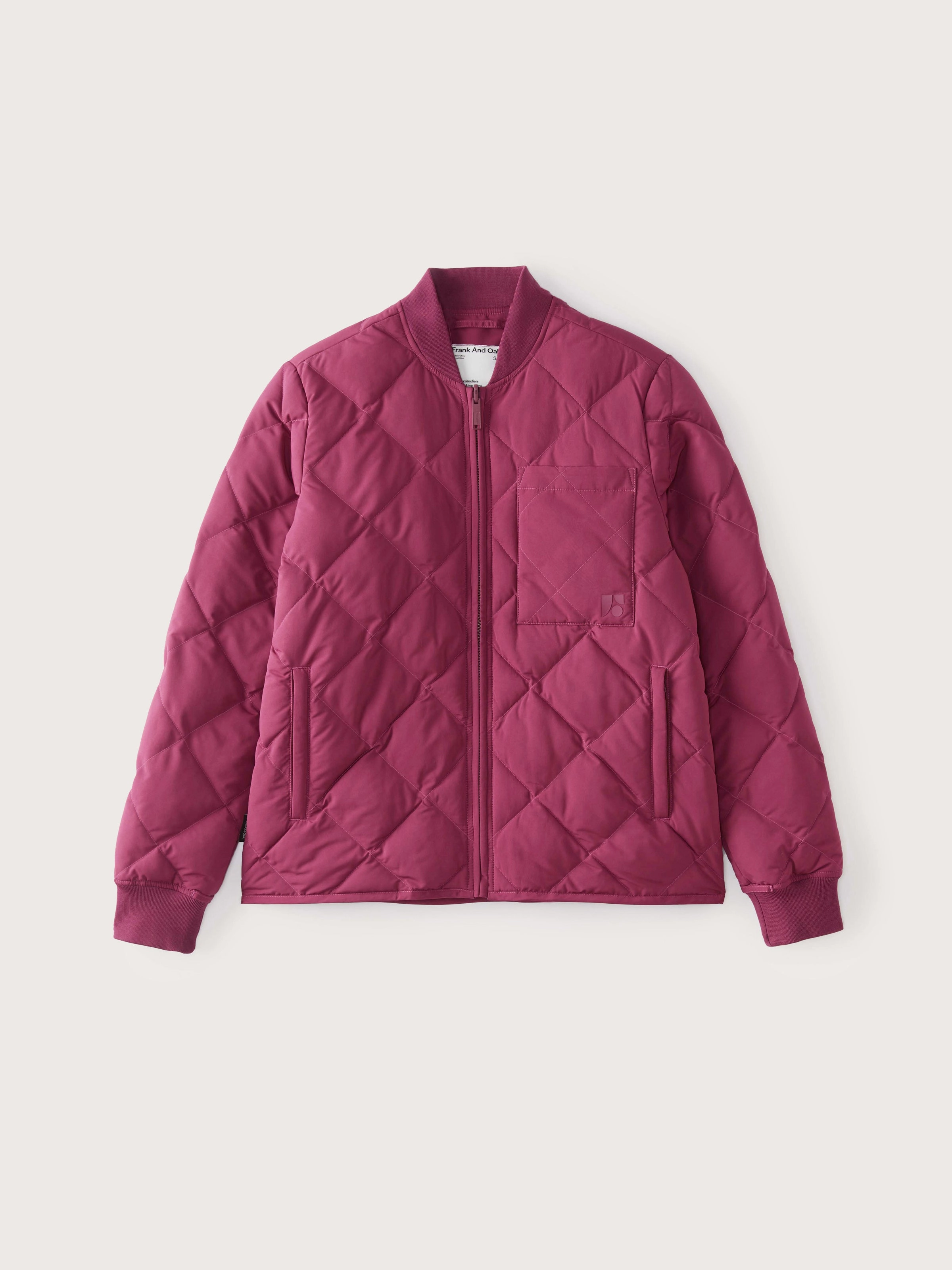The Skyline Reversible Bomber in Dark Pink