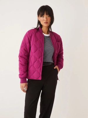 The Skyline Reversible Bomber in Dark Pink