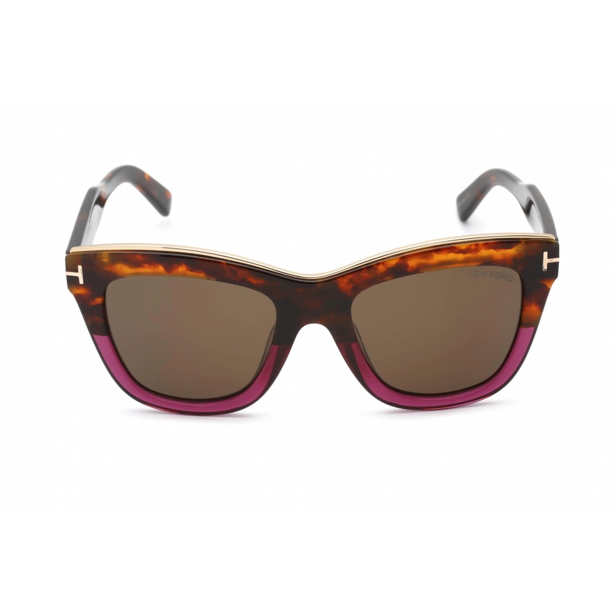 Tom Ford Women's Sunglasses - Full Rim Vintage Havana Plastic Cat Eye | FT0685 56E