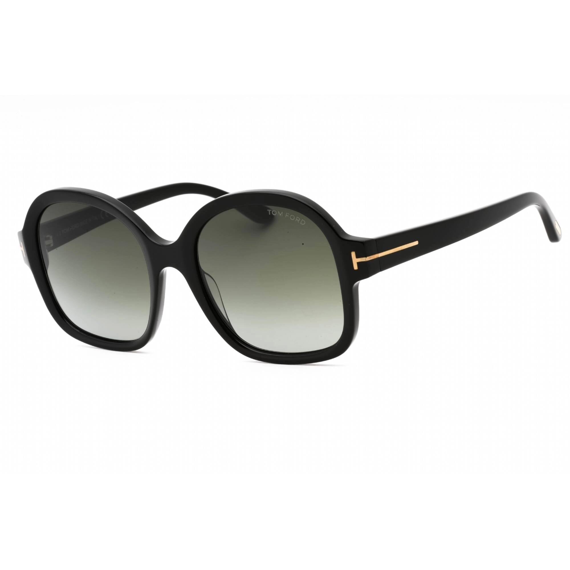 Tom Ford Women's Sunglasses - Shiny Black Plastic Cat Eye Full Rim Frame | FT1034 01B