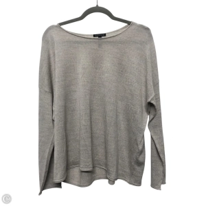 Top Long Sleeve By Eileen Fisher In Grey, Size: Xl