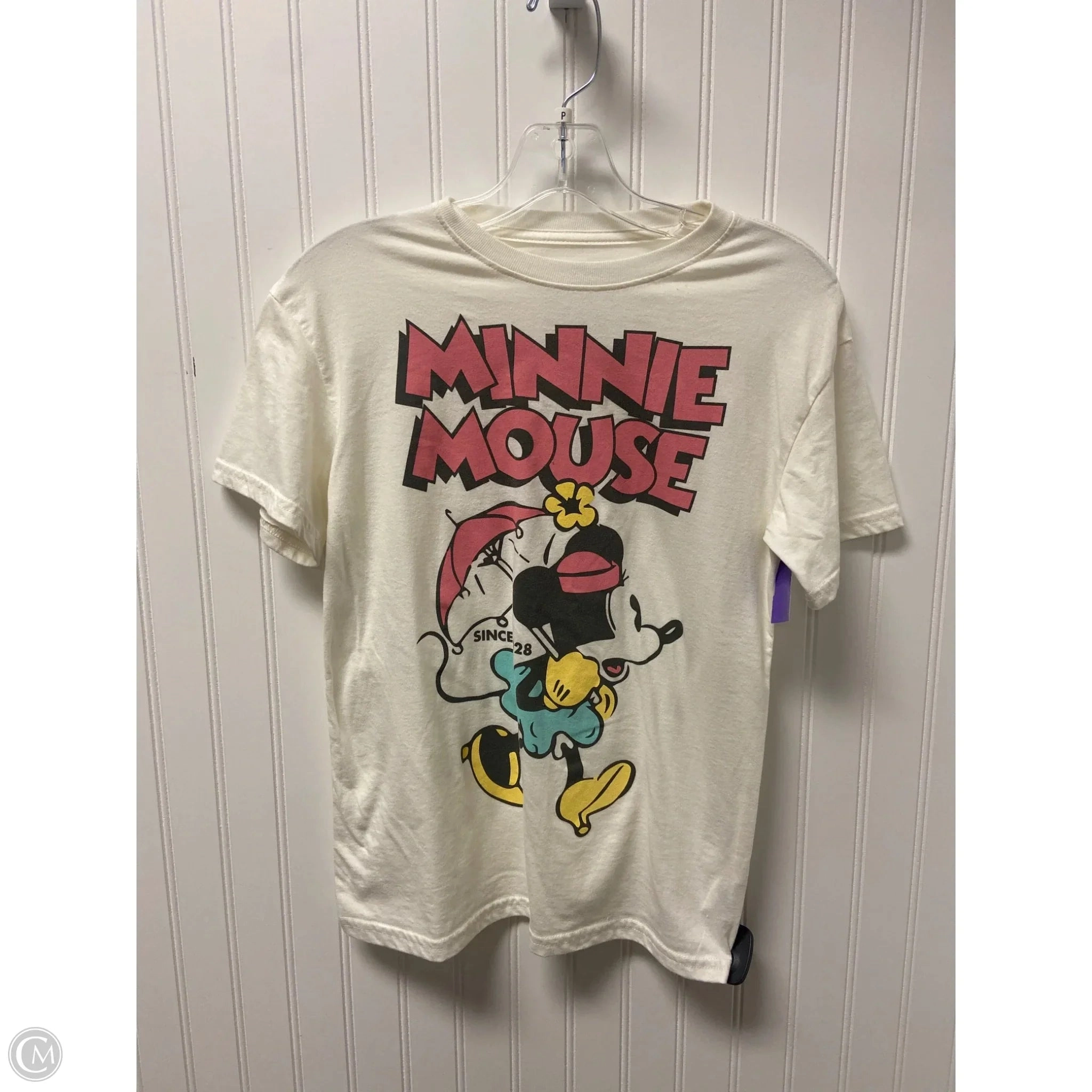 Top Short Sleeve By Disney Store In Cream, Size: Xs