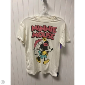 Top Short Sleeve By Disney Store In Cream, Size: Xs
