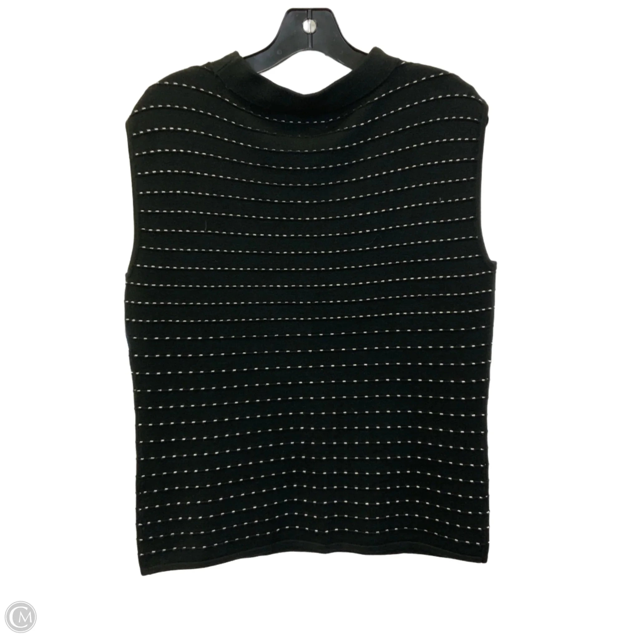Top Sleeveless By Clothes Mentor In Black, Size: L