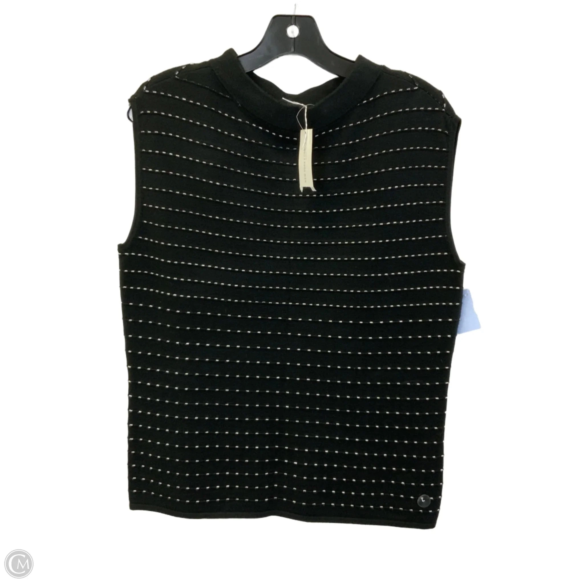 Top Sleeveless By Clothes Mentor In Black, Size: L