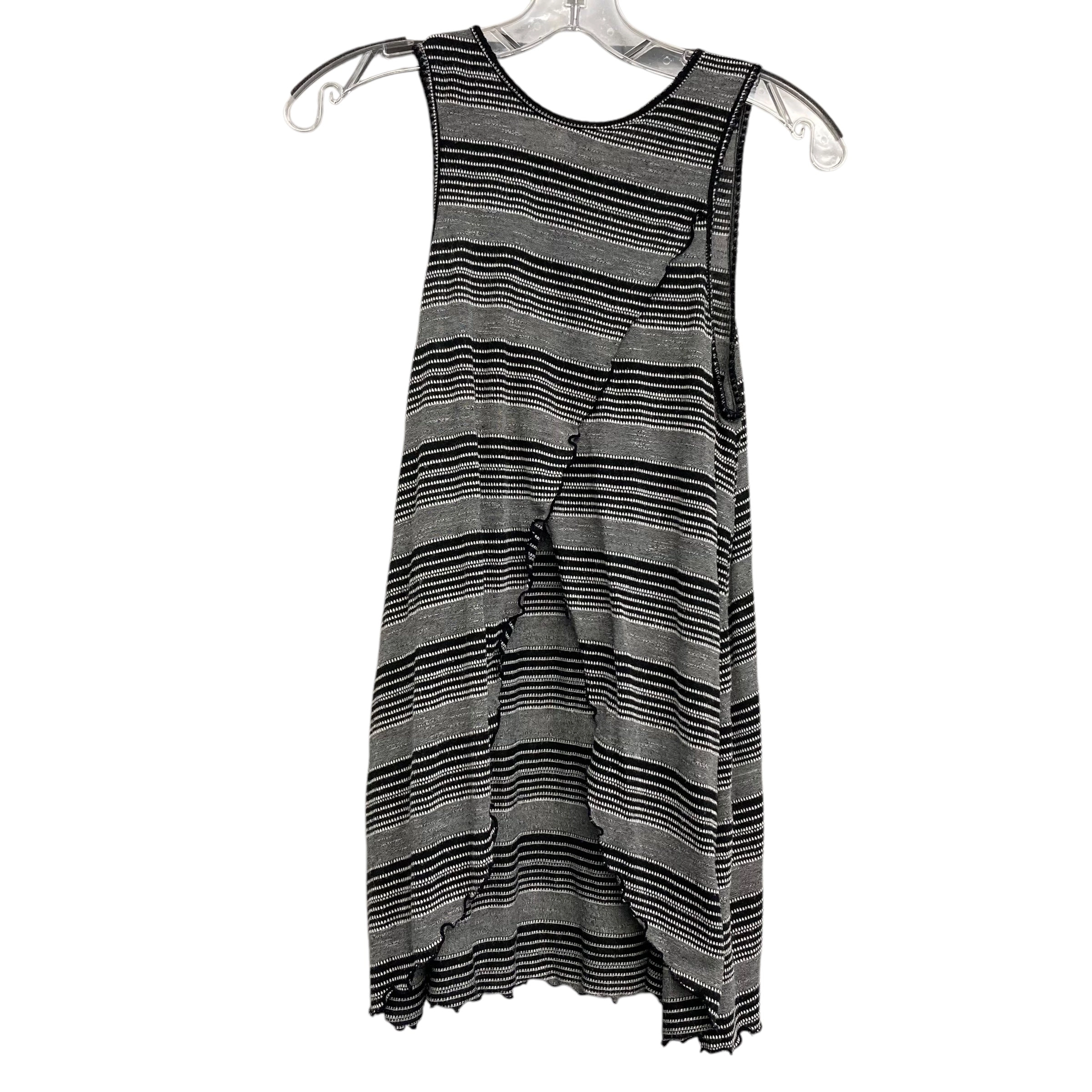 Top Sleeveless By Free People In Black & White, Size:S