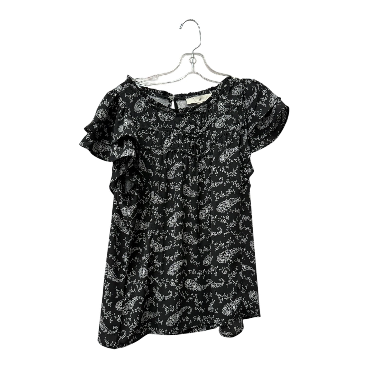 Top Ss By Loft In Black & White, Size:Mp