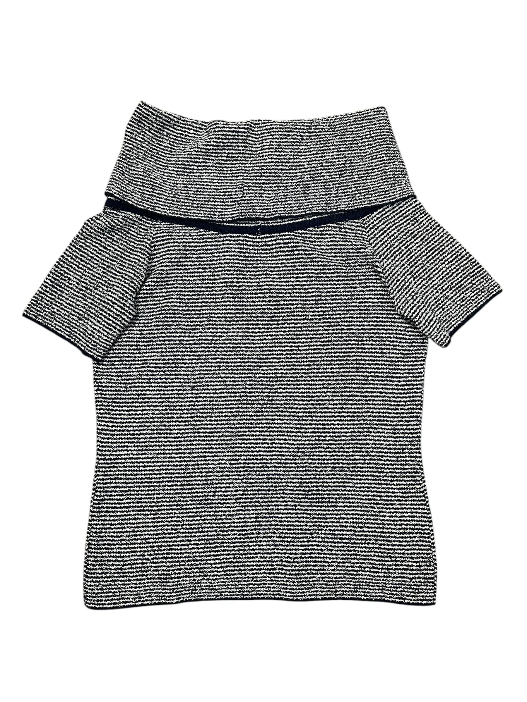 Top Ss By Zara In Black & White, Size:M