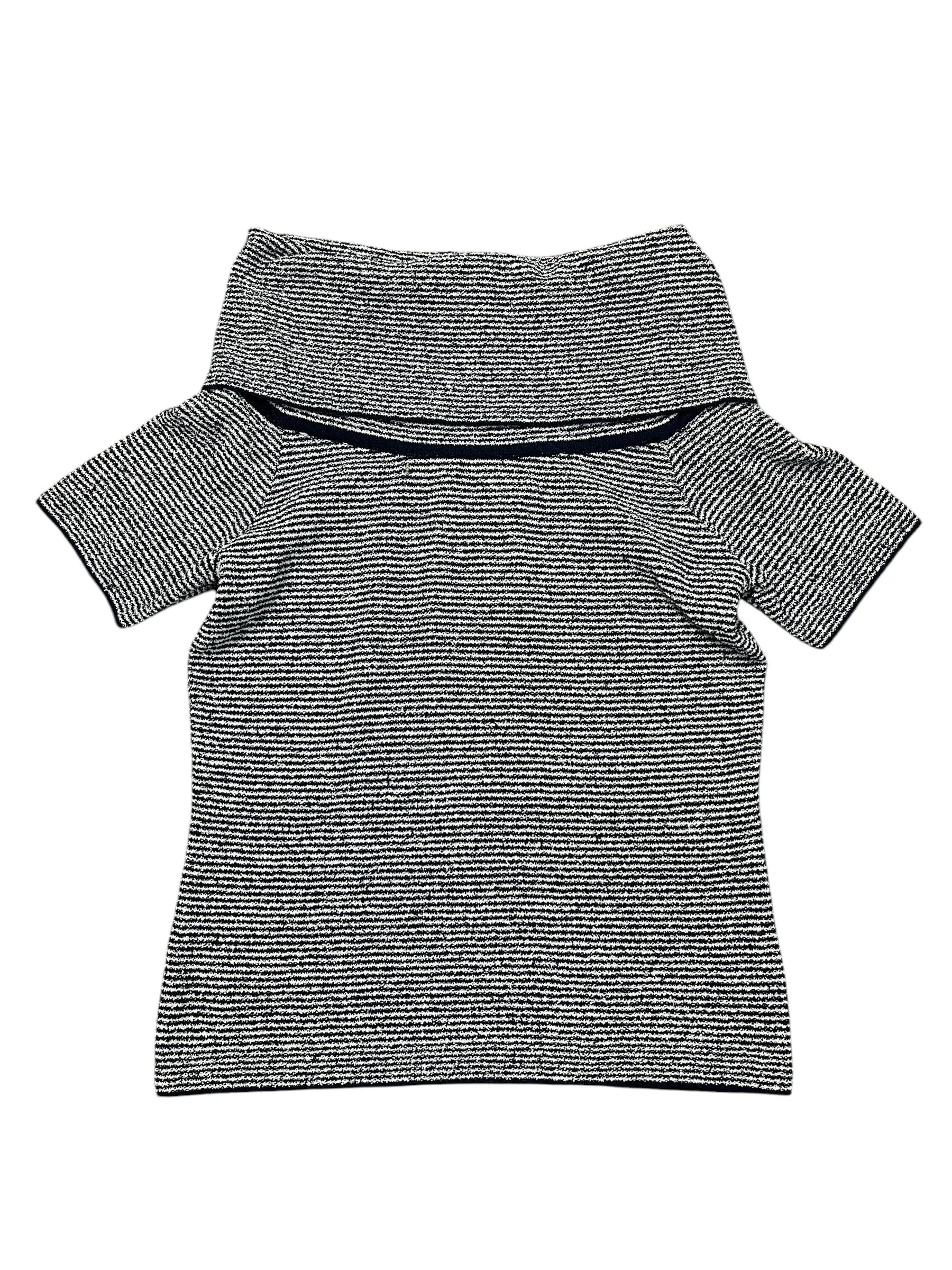 Top Ss By Zara In Black & White, Size:M