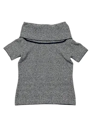Top Ss By Zara In Black & White, Size:M