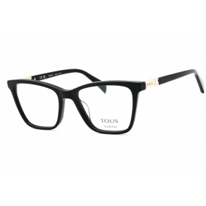 Tous Women's Eyeglasses - Shiny Black Acetate Cat Eye Full Rim Frame | VTOB29L 0700