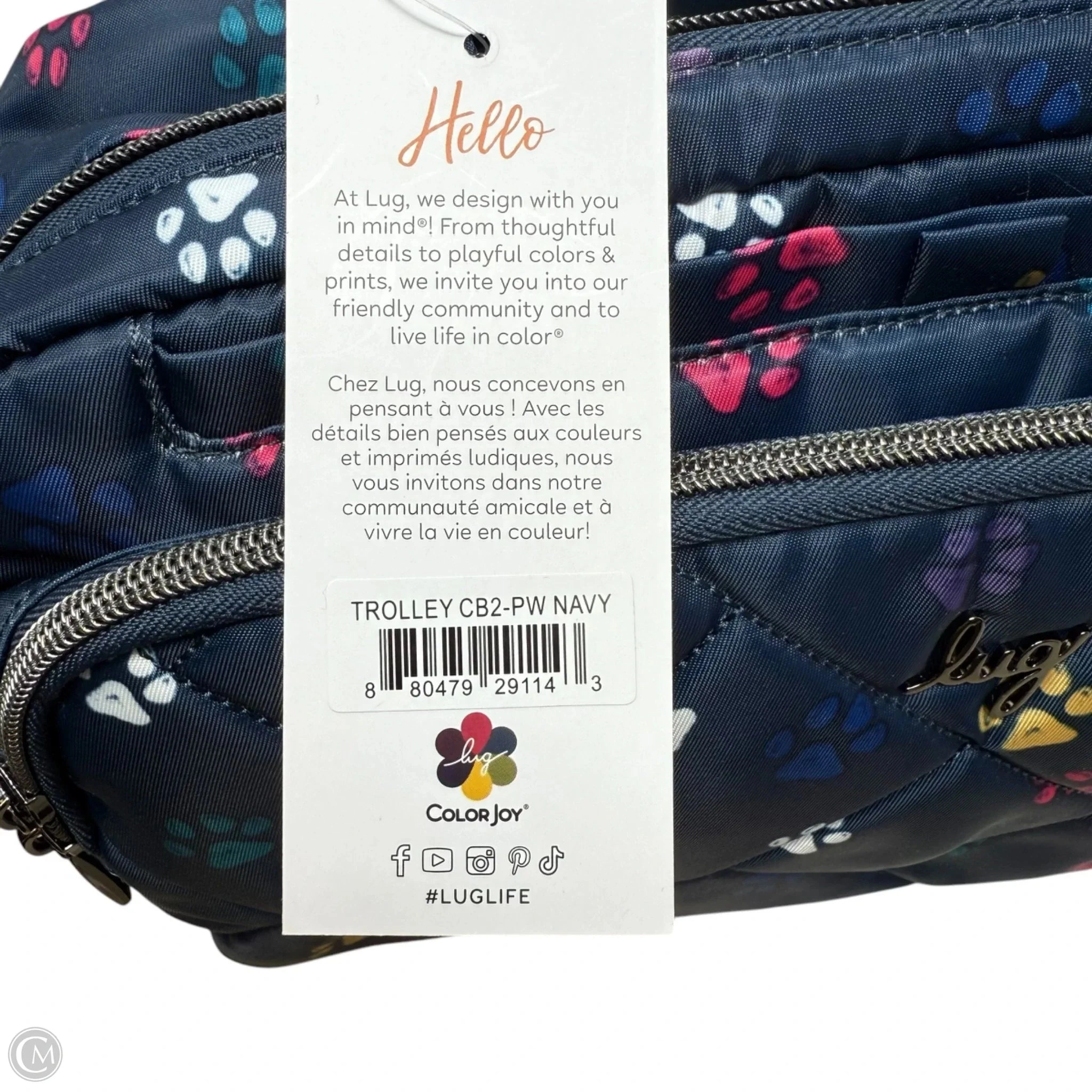 Trolley 2Crossbody Bag By Lugg, Size: Medium