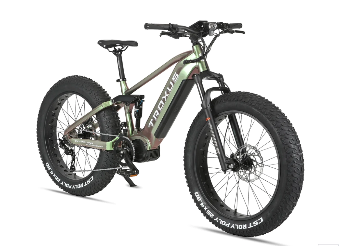 Troxus T-Rex Plus 26" Mid Drive Electric Mountain Bike