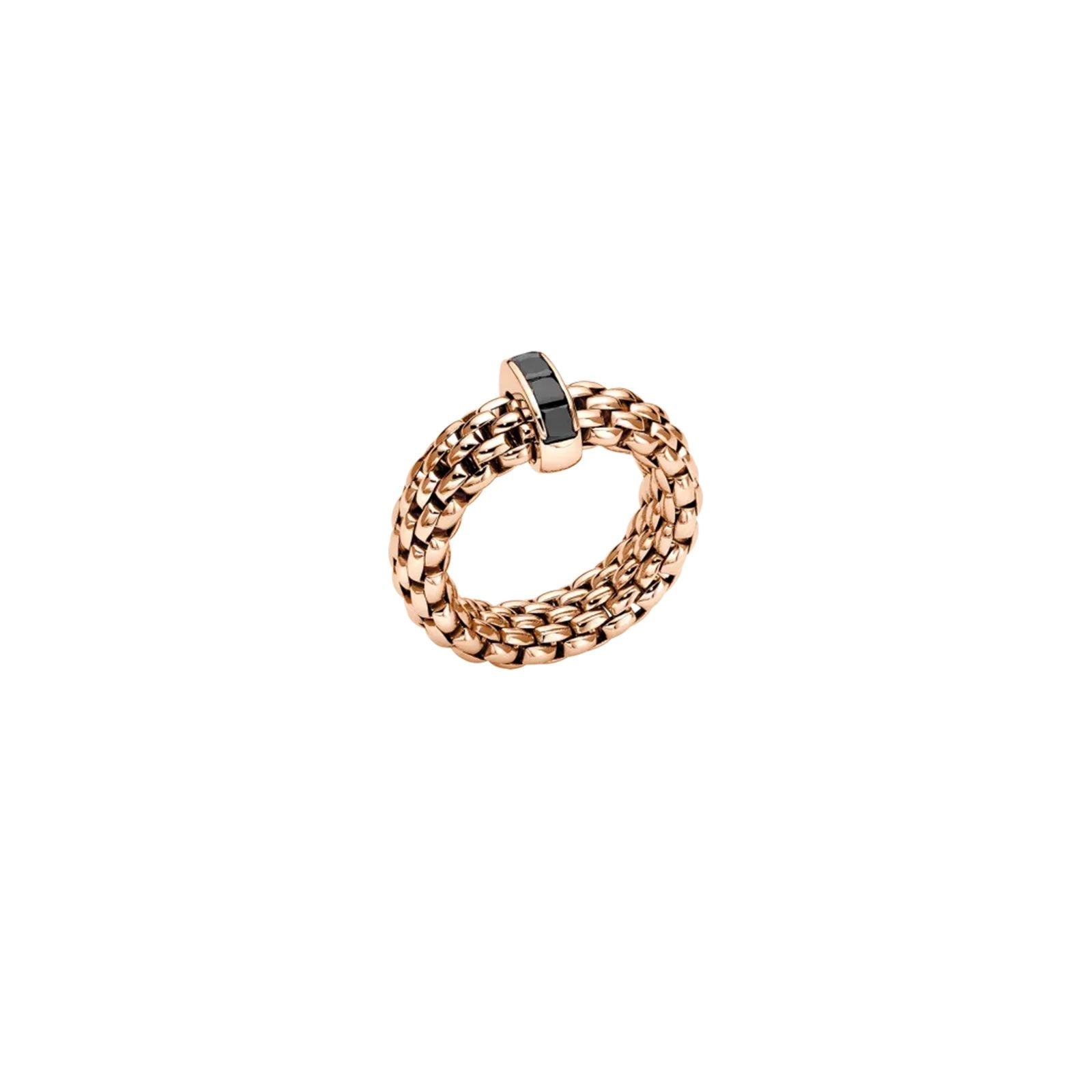 Vendome 18ct Rose Gold Black Diamond Flex'it Ring 58402AX_BN_R_XRX