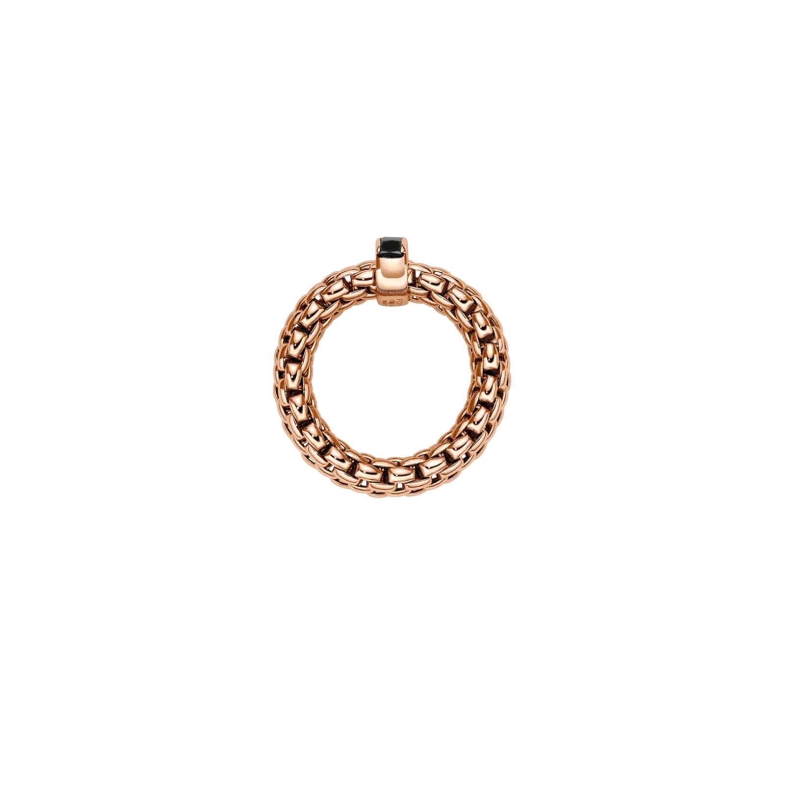 Vendome 18ct Rose Gold Black Diamond Flex'it Ring 58402AX_BN_R_XRX