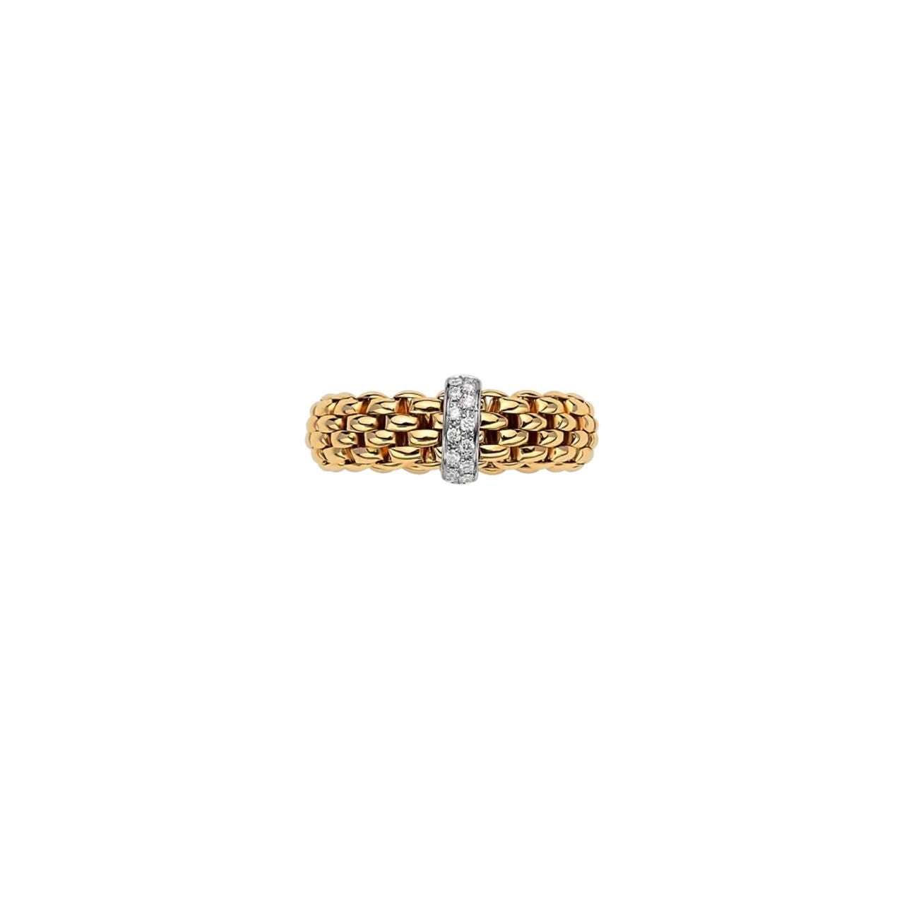 Vendome 18ct Yellow & White Gold Diamond Flex'it Ring 55902AX_BB_G