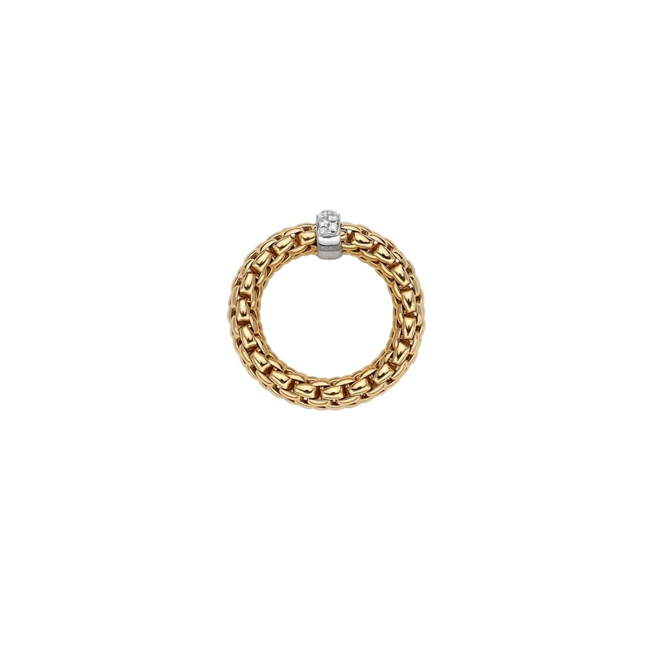 Vendome 18ct Yellow & White Gold Diamond Flex'it Ring 55902AX_BB_G