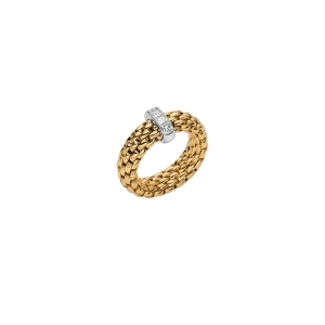 Vendome 18ct Yellow & White Gold Diamond Flex'it Ring 58402AX_BB_G