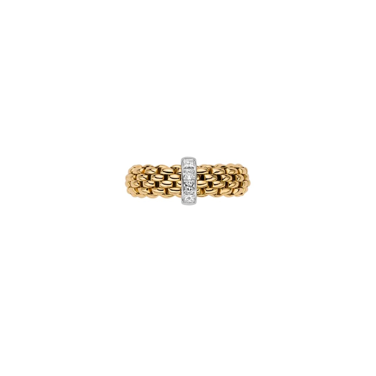 Vendome 18ct Yellow & White Gold Diamond Flex'it Ring 58402AX_BB_G